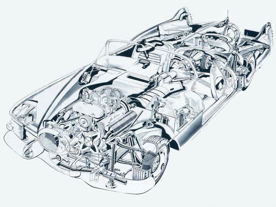 Схема GM LeSabre Concept Car 1951 года  (фото 7 из 29)